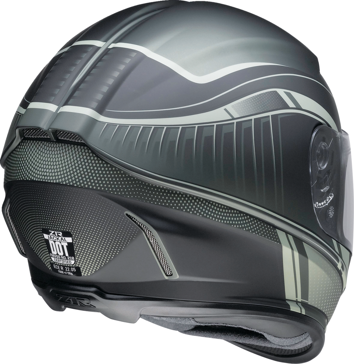 Z1R Jackal Motorcycle Helmet - Dark Matter - Green - XS 0101-14855