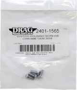 DRAG SPECIALTIES Switch Housing Screws - Chrome MPBDR18