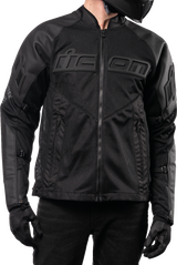 ICON Mesh AF™ Leather Jacket - Black - Large 2810-3899