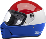 BILTWELL Lane Splitter Motorcycle Helmet - Gloss Podium Red/White/Blue - 2XL 1004-549-106