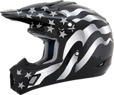 AFX FX-17 Motorcycle Helmet - Flag - Stealth - Large 0110-2365