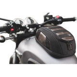 SW-MOTECH Legend Gear Magnetic Tank Bag - LT1 - 3 to 5.5 Liter - Black/Brown BC.TRS.00.401.10000