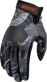 ICON Hooligan™ Tiger's Blood Gloves - Gray - XL 3301-4632