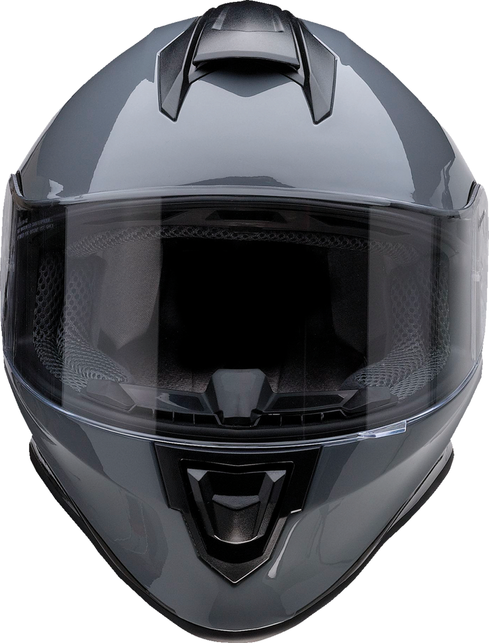 Z1R Youth Warrant Motorcycle Helmet - Kuda - Gloss Gray - Medium 0102-0249