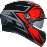 AGV K3 Motorcycle Helmet - Compound - Black/Red - Small 2118381004009S