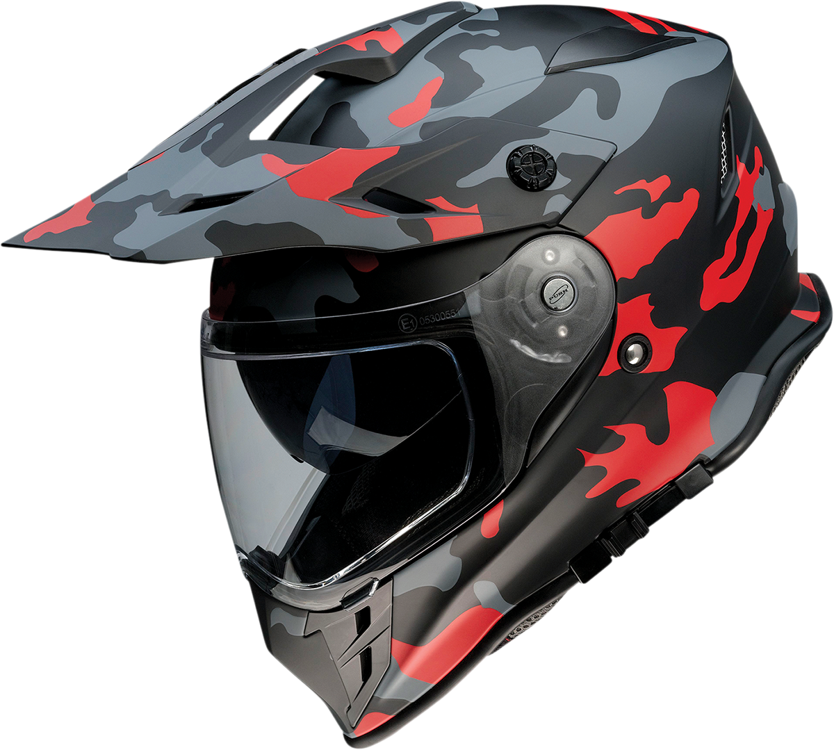 Z1R Range Motorcycle Helmet - Camo - Red - Small 0140-0094