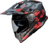 Z1R Range Motorcycle Helmet - Camo - Red - Small 0140-0094