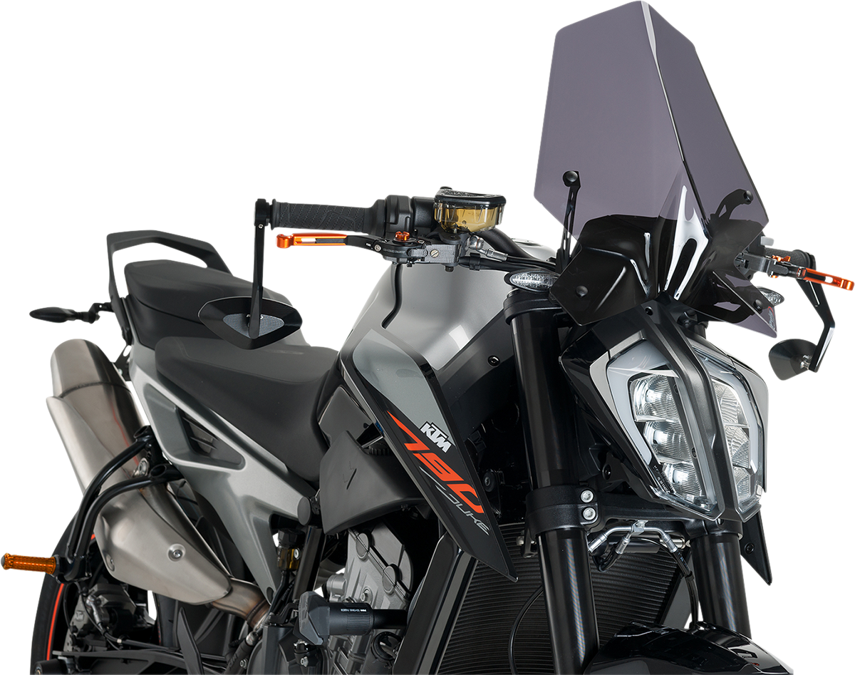 PUIG HI-TECH PARTS New Generation Windscreen - Dark Smoke - KTM 9668F