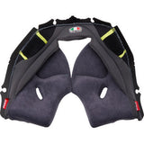 AGV Pista GP RR Cheek Pads - Gray/Yellow - Medium 2018500056499M