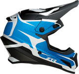 Z1R Rise Motorcycle Helmet - Flame - Blue - Small 0110-7249