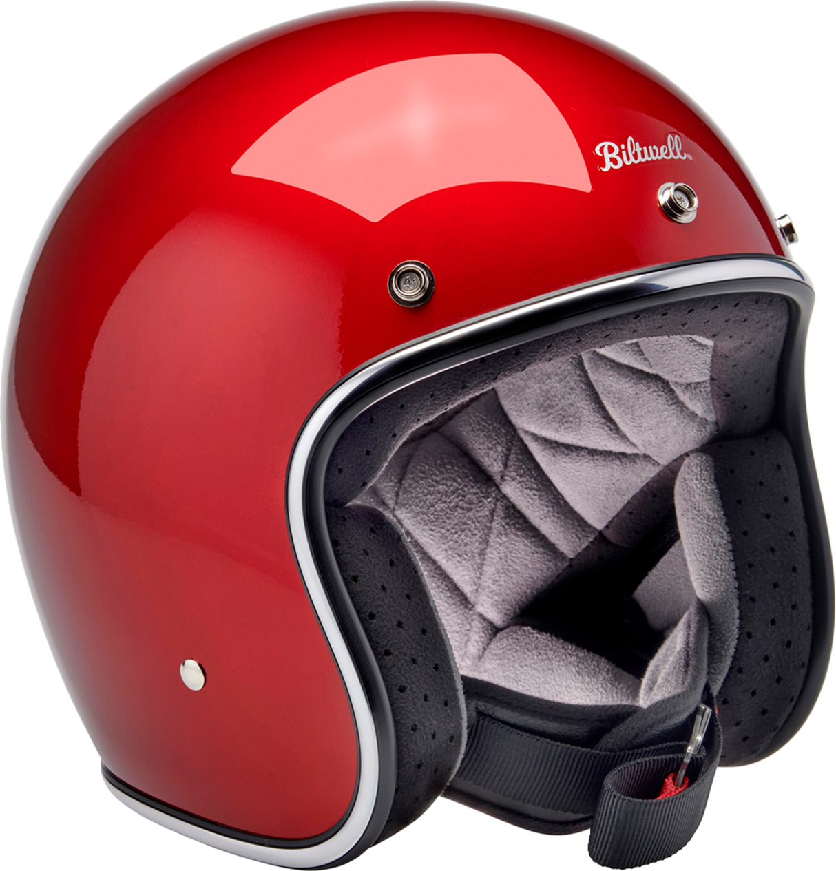 BILTWELL Bonanza Motorcycle Helmet - Metallic Cherry Red - Small 1001-351-202