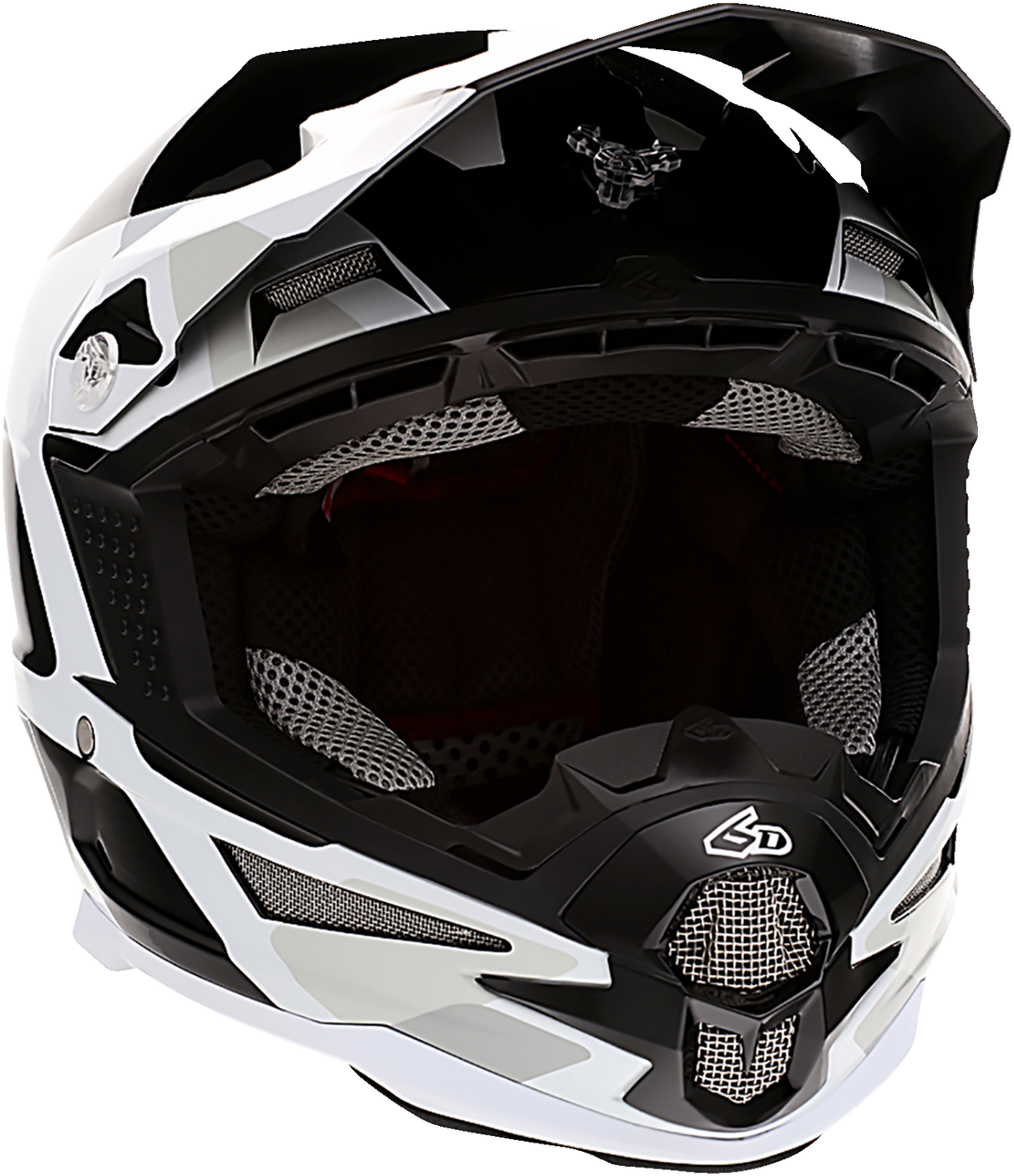 6D ATR-1 Motorcycle Helmet - Apex - White - Medium 10-4516