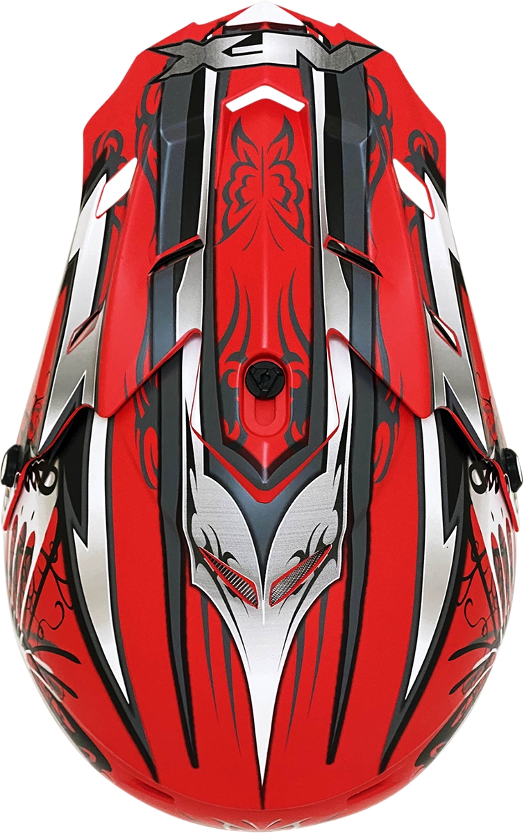 AFX FX-17 Motorcycle Helmet - Butterfly - Matte Ferrari Red - Large 0110-7119