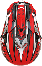 AFX FX-17 Motorcycle Helmet - Butterfly - Matte Ferrari Red - Large 0110-7119