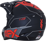 AFX FX-17 Motorcycle Helmet - Aced - Matte Black/Red - Large 0110-6486