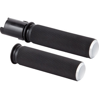 ARLEN NESS Grips - Knurled - TBW - Chrome  500-051