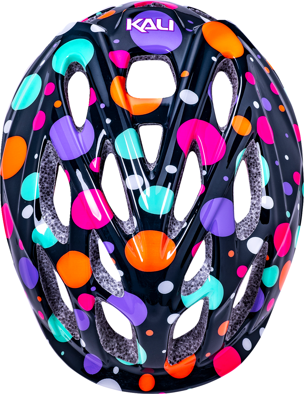 KALI Child Chakra Lighted Bicycle Helmet - Confetti - Gloss Teal - Small 0221022135