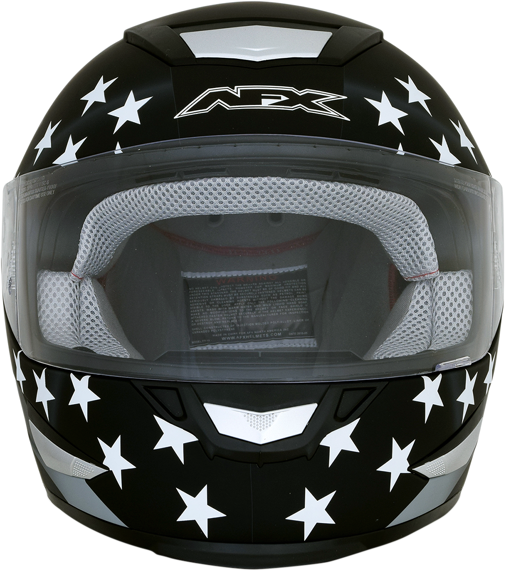 AFX FX-99 Motorcycle Helmet - Flag - Stealth - Medium 0101-11357