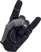 BILTWELL Moto Gloves - Gray/Black - Small 1501-1101-002