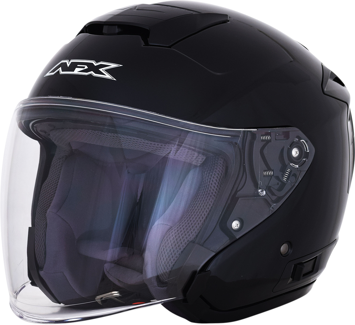 AFX FX-60 Motorcycle Helmet - Gloss Black - Large 0104-2563