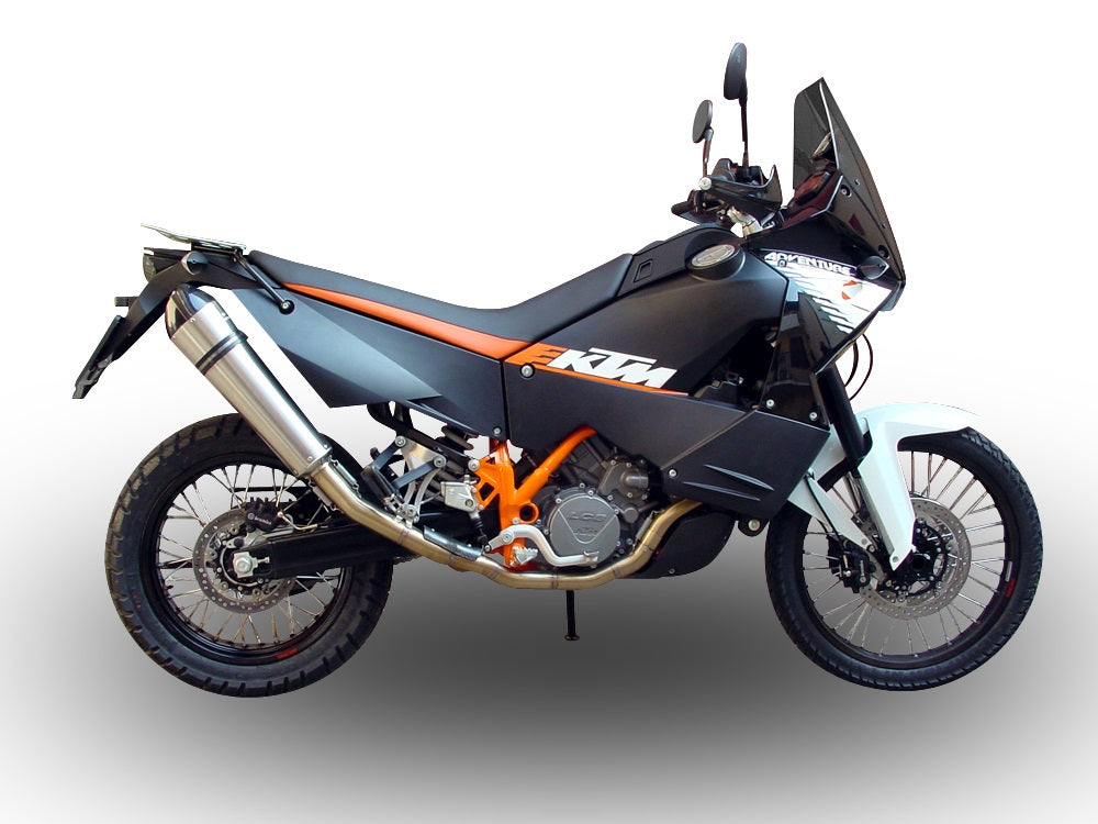 GPR Exhaust System Ktm Lc8 990 Adventure - R - DAKAR 2006-2014, Gpe Ann. titanium, Full System Exhaust, Including Removable DB Killer