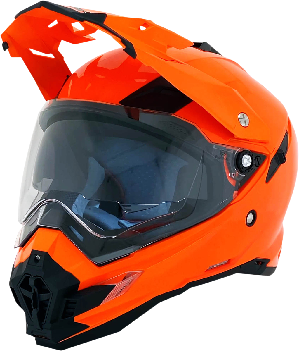 AFX FX-41DS Motorcycle Helmet - Safety Orange - XS 0110-3766