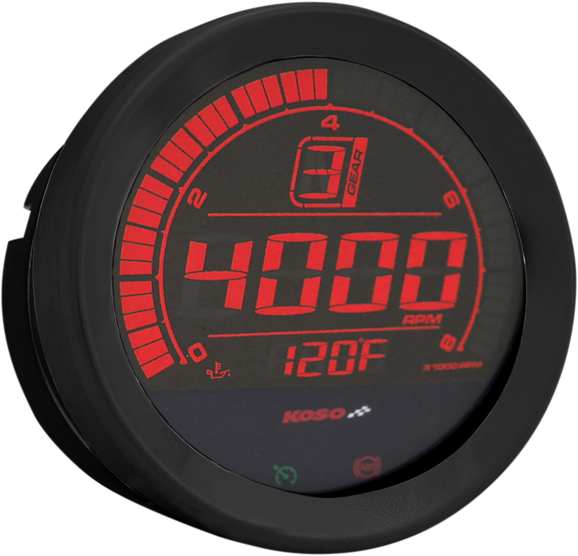 KOSO NORTH AMERICA 4" Tachometer - Black BA051110