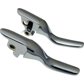 DRAG SPECIALTIES Lever Set - Short - Chrome  0610-2327