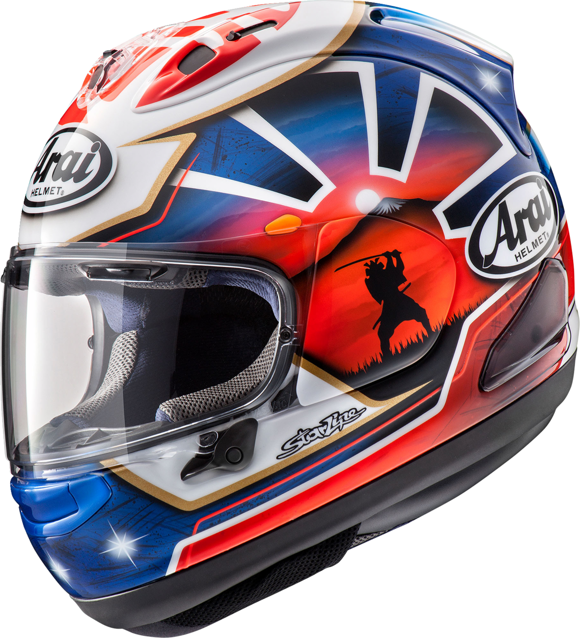 ARAI Corsair-X Motorcycle Helmet - Dani Samurai-2 - Blue - Medium 0101-15775