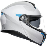 AGV Tourmodular Motorcycle Helmet - Frequency - Light Gray/Blue - Medium 211251F2OY00612