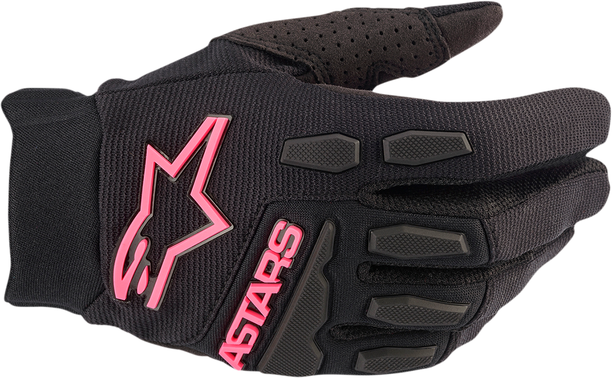 ALPINESTARS Women Stella Full Bore Gloves - Black/Fluo Pink - Medium 3583622-1390-M