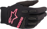 ALPINESTARS Women Stella Full Bore Gloves - Black/Fluo Pink - Large 3583622-1390-L