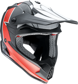 Z1R Youth F.I. Motorcycle Helmet - Fractal - MIPS - Matte Black/Red - Small 0111-1517