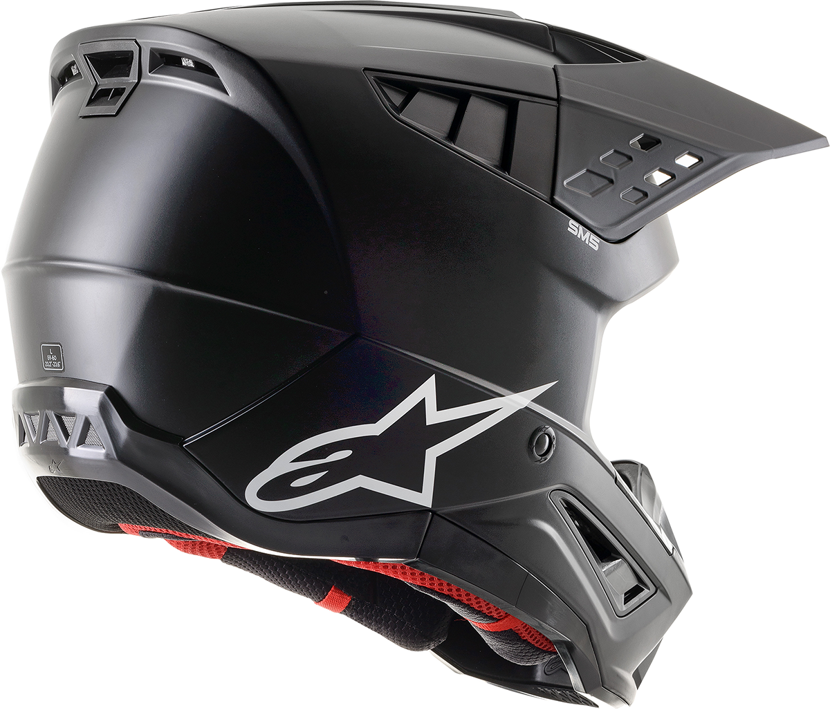 ALPINESTARS SM5 Motorcycle Helmet - Solid - Matte Black - Large 8303121-110-LG