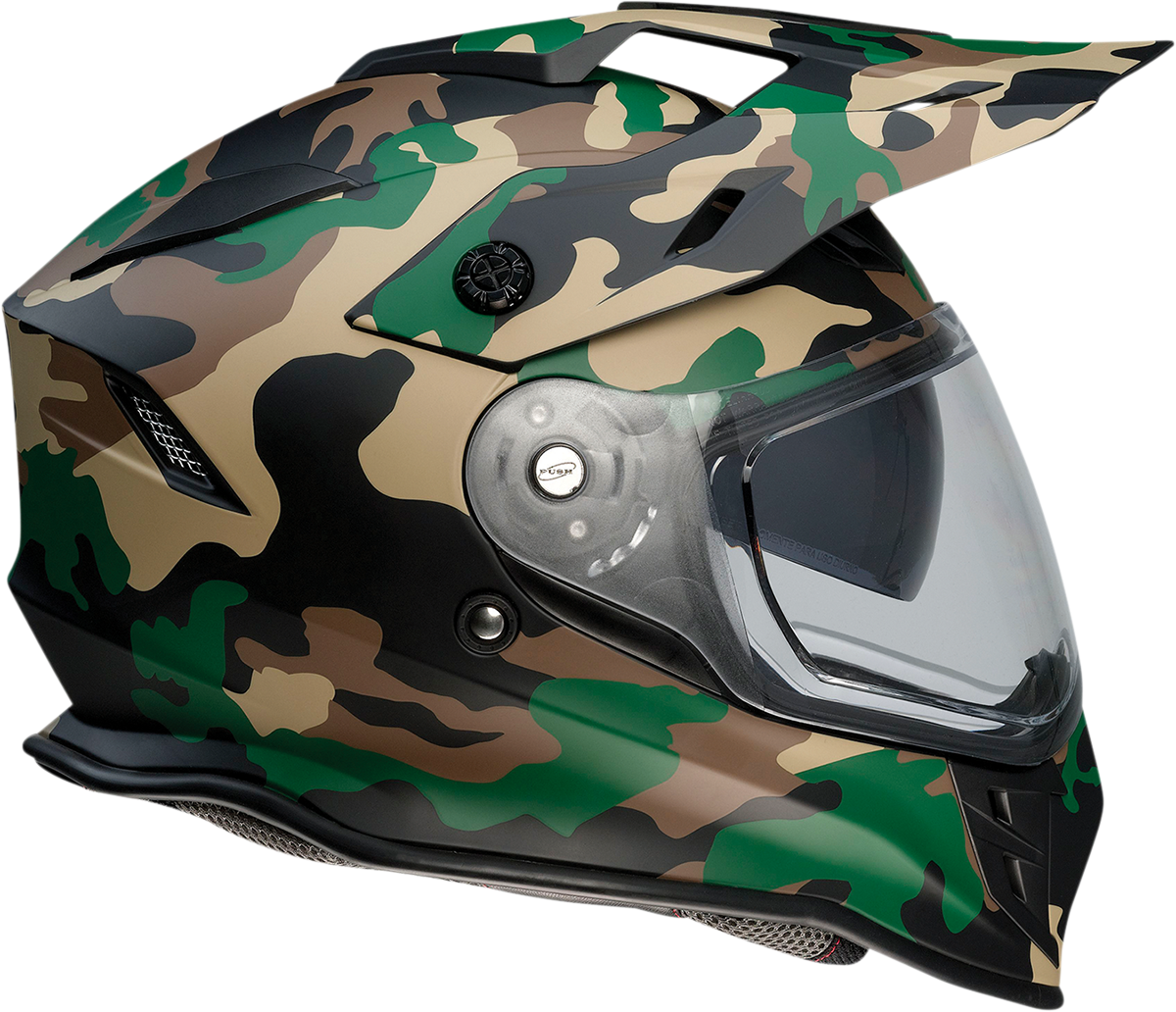 Z1R Range Motorcycle Helmet - Camo - Woodland - Small 0140-0082