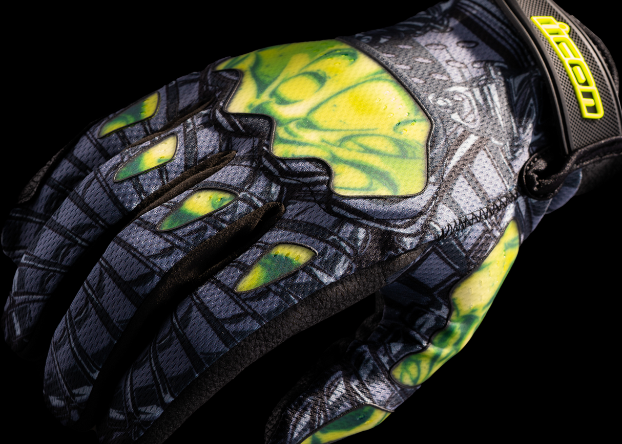 ICON Hooligan Outbreak™ Gloves - Green - Small 3301-4653