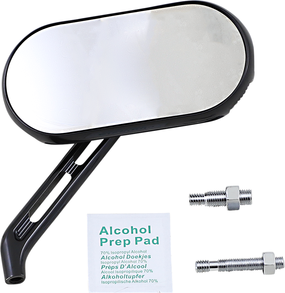 ARLEN NESS Mirror - Sidekick - Side View - Oval - Black - Right 510-002