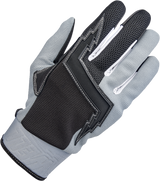 BILTWELL Baja Gloves - Gray - Small 1508-1101-302