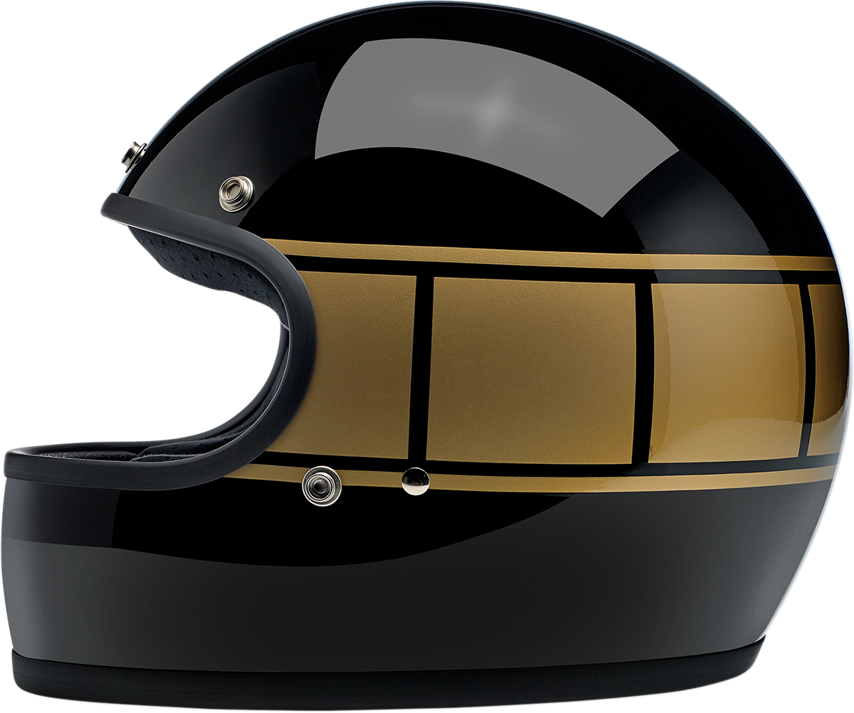 BILTWELL Gringo Motorcycle Helmet - Gloss Black Holeshot - XS 1002-527-101