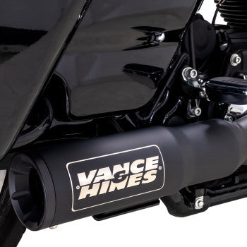 VANCE & HINES 2-into-1 High Output Exhaust System - Black - Touring 47321-22