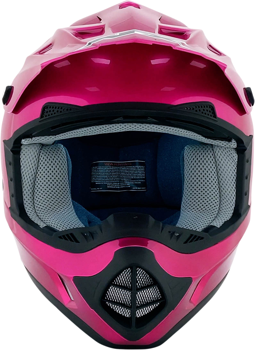 AFX FX-17Y Motorcycle Helmet - Fuchsia - Medium 0111-0947