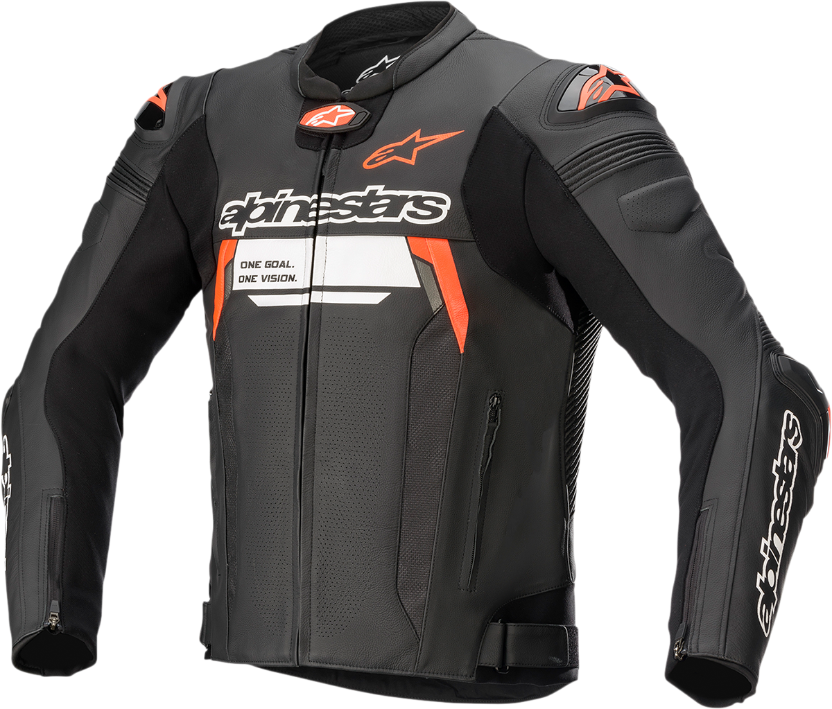 ALPINESTARS Missile Ignition v2 Leather Jacket - Black/Red/White - US 38 / EU 48 3100222-1030-48