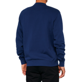 100% Icon Long-Sleeve Fleece Sweatshirt - Navy - Small 20026-00015