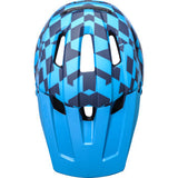 KALI DH Invader Bicycle Helmet - LTD Glitch - Matte Navy/Cyan - L-2XL 0211323227