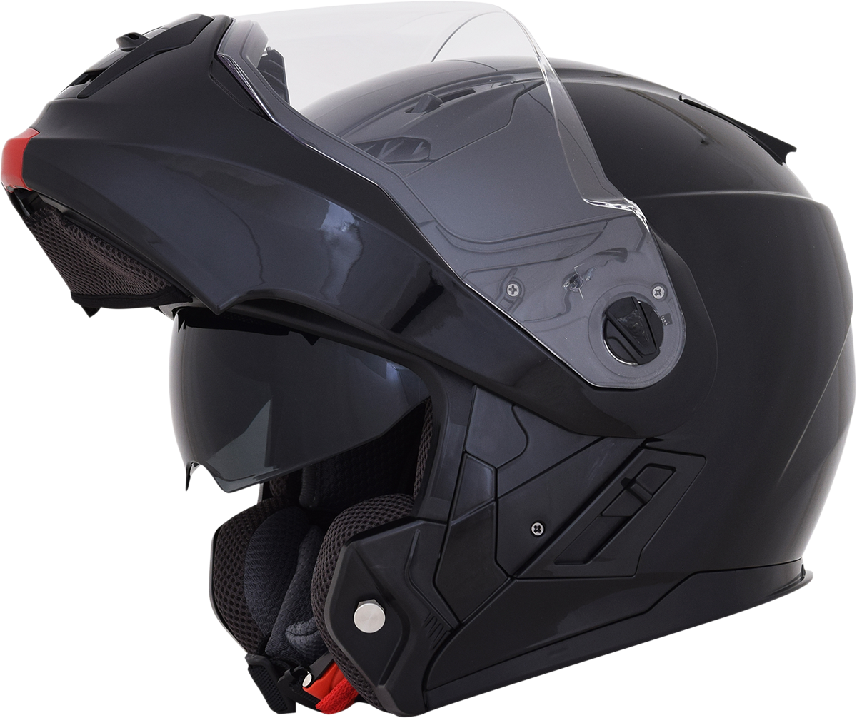 AFX FX-111 Motorcycle Helmet - Gloss Black - Medium 0100-1785