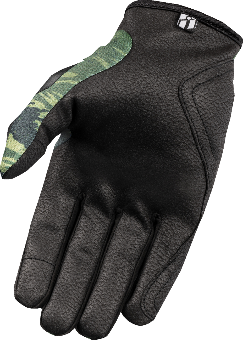 ICON Hooligan™ Tiger's Blood Gloves - Green - Large 3301-4625