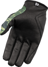 Guantes ICON Hooligan™ Tiger's Blood - Verde - Pequeños 3301-4623