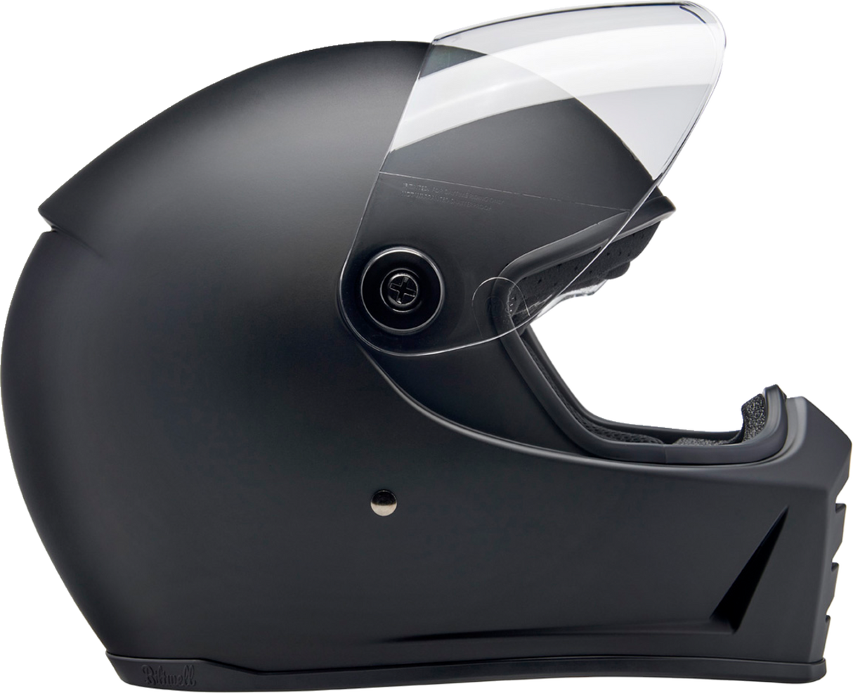 BILTWELL Lane Splitter Motorcycle Helmet - Flat Black - Medium 1004-201-503