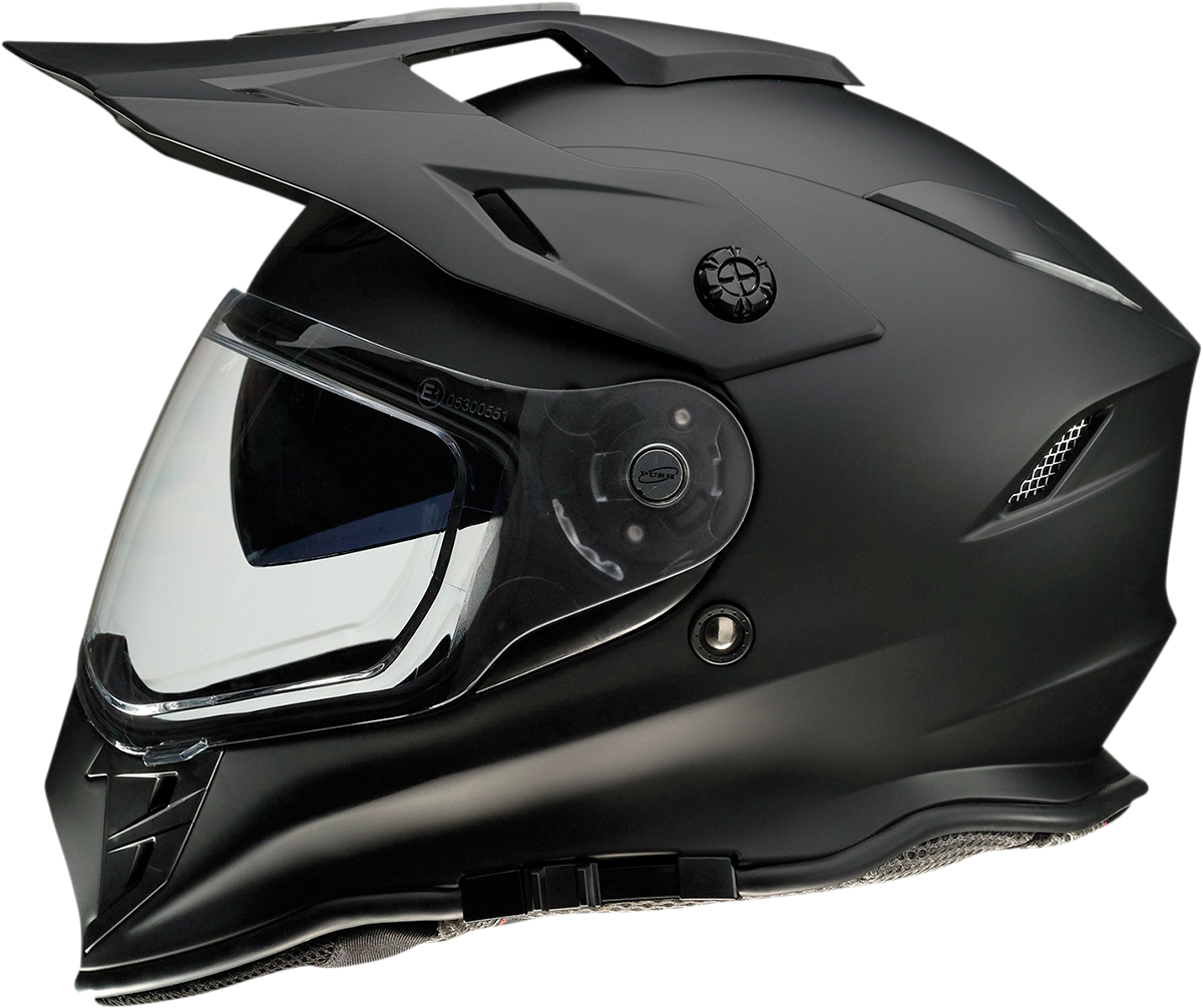 Z1R Range Snow Motorcycle Helmet - Dual Pane - Flat Black - XS 0121-1143