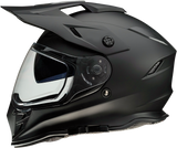 Z1R Range Snow Motorcycle Helmet - Dual Pane - Flat Black - XS 0121-1143